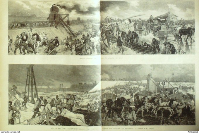 Le Monde illustré 1877 n°1036 Cherbourg (50) Constantinople Vietnam Cholen