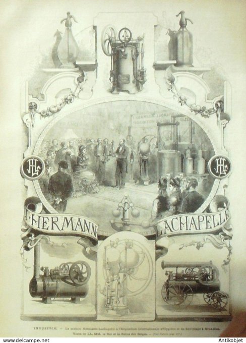 Le Monde illustré 1877 n°1036 Cherbourg (50) Constantinople Vietnam Cholen