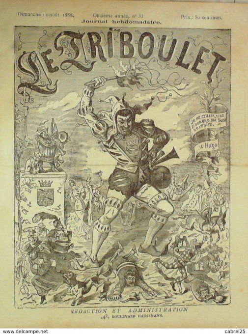 Le Triboulet 1888 n°33 ROLAND CRECELLE CHASSEZAC BLASS DE PALVET