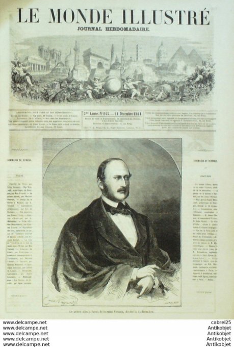 Le Monde illustré 1861 n°245 Pologne Dantzick Turquie Trebizonde Mexique Vera-Cruz Espagne Alicante