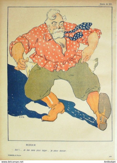 L'Assiette au beurre 1908 n°382 Fallières en Russie Zyg