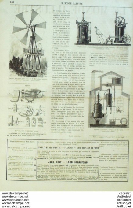 Le Monde illustré 1861 n°245 Pologne Dantzick Turquie Trebizonde Mexique Vera-Cruz Espagne Alicante