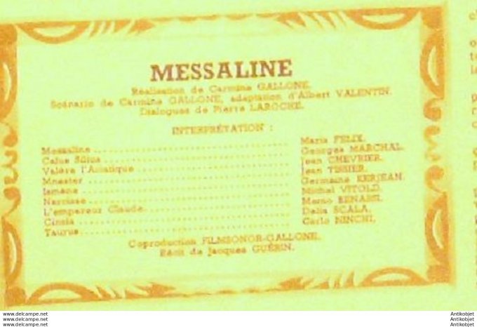 Messaline Maria Felix Georges Marchal Michel Barbey