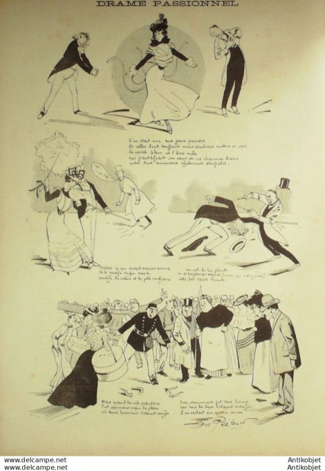 Gil Blas 1898 n°41 Gustave GUICHES Albert MORIAS PREJELAN Guy de TERAMOND
