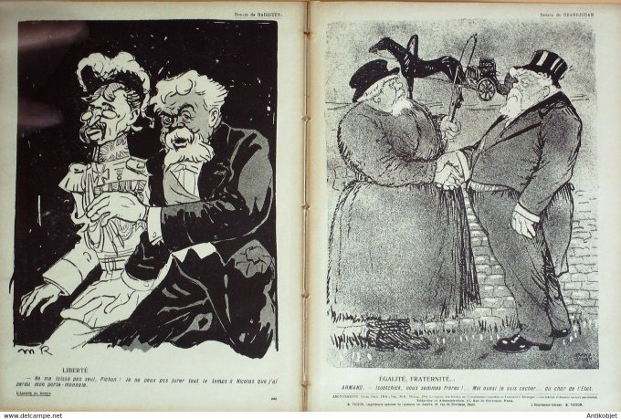 L'Assiette au beurre 1908 n°382 Fallières en Russie Zyg
