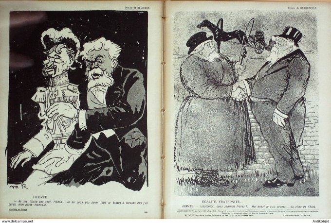 L'Assiette au beurre 1908 # 382 Fallières en Russie Zyg