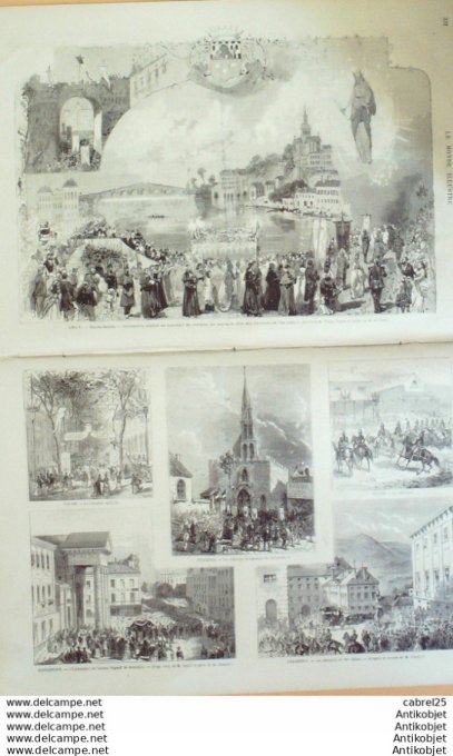 Le Monde illustré 1873 n°841 Autriche Vienne Algérie Constantine Douarnenez (29) Gray (70) Rochefort