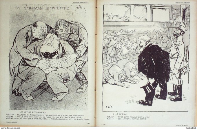 L'Assiette au beurre 1908 # 382 Fallières en Russie Zyg