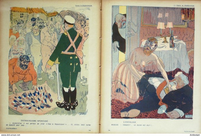 L'Assiette au beurre 1908 # 382 Fallières en Russie Zyg