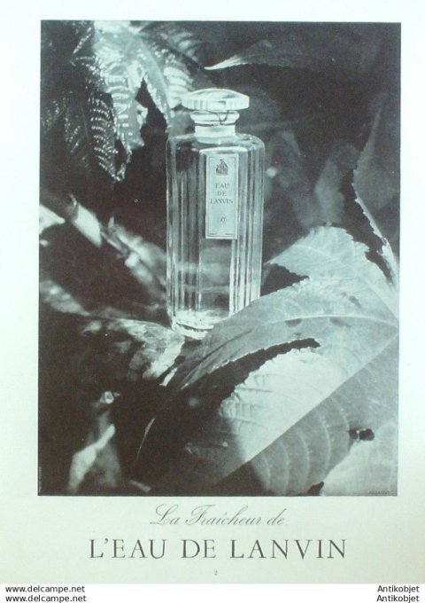 Publicite Cosmetique Lanvin 1952