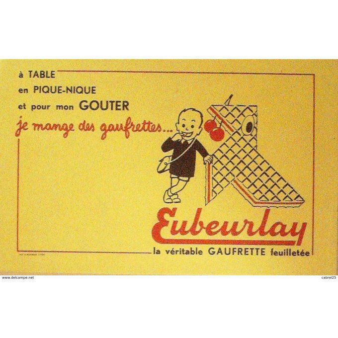 Buvard EUBEURLAY gaufrettee