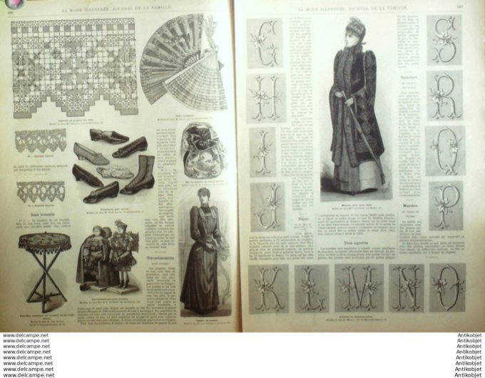 Journal + Patron Mode illustrée  1891 # 49 (with Pattern)