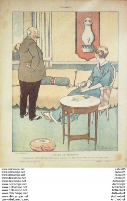 La Baionnette 1916 # 068 (La Chasse Est Fermee) Rabier Fabiano Hautot Nam Bofa