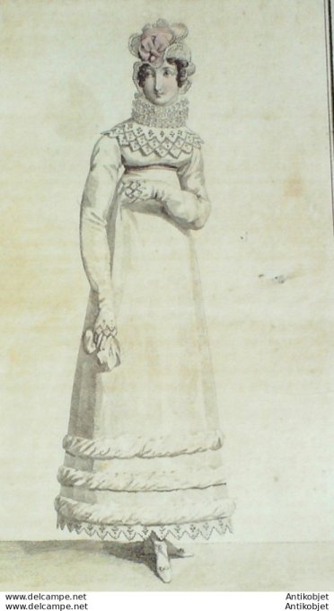 Costume Parisien 1816 # 1577 Robe perkale