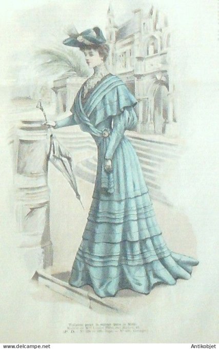 La Mode illustrée journal 1905 n° 07 Toilette de ville