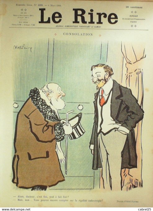 Le Rire 1909 n°318 Faivre Florès Préjelan Wély Capy Guillaume Nob Nob Préjelan Placek