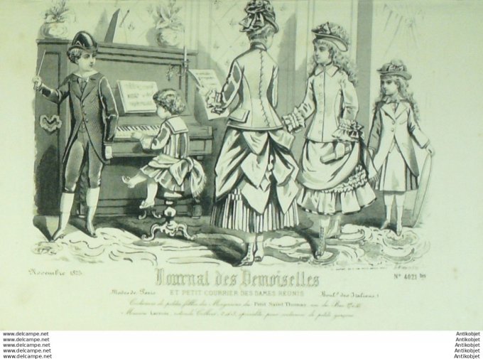 Journal de Demoiselles 1875 # 4021b (Maison Petit St-Thomas)