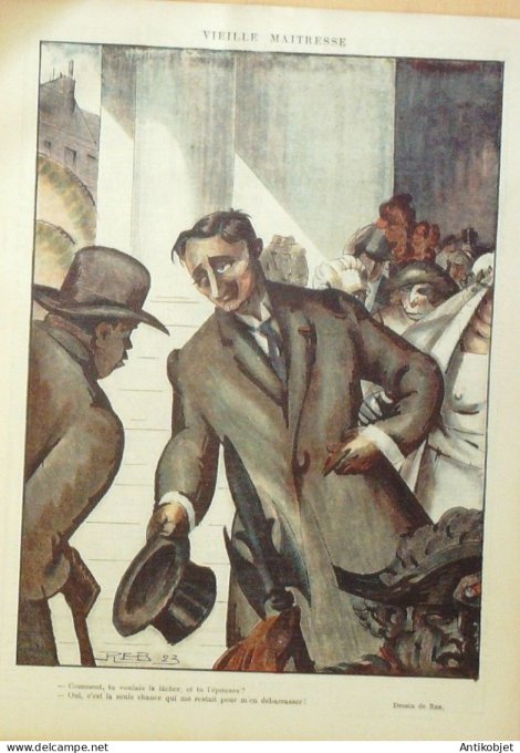 Le Rire 1923-12- 8 # 253 Journal humoristique Ed.Originale Gendarme desarme