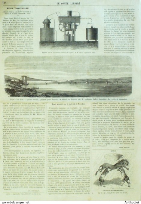 Le Monde illustré 1862 n°254 Spezia Golfe Viet Nam Bien-Hos Mississipi Détroit Messine