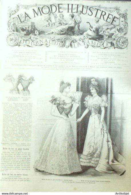 Mode illustree 1897 Lot de 9 journaux