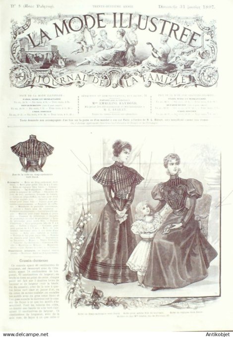 Mode illustree 1897 Lot de 9 journaux