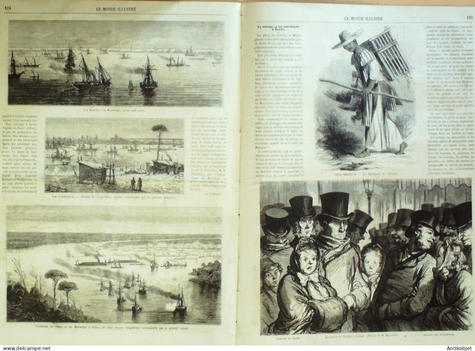 Le Monde illustré 1862 n°254 Spezia Golfe Viet Nam Bien-Hos Mississipi Détroit Messine