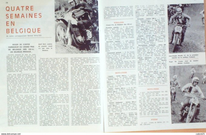 Moto Revue 1969 n° 1928 250 MVb Vélosolex Nogaro trophées de vitesse