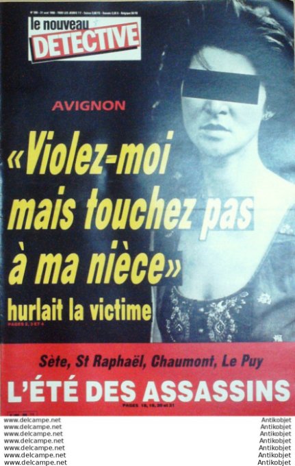 Détective 1986 # 205 Orgon Sète Châtres Lesperon Chaumont Lyon Valence St-Raphael