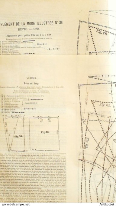 Journal + Patron Mode illustrée  1889 # 36 (with Pattern)
