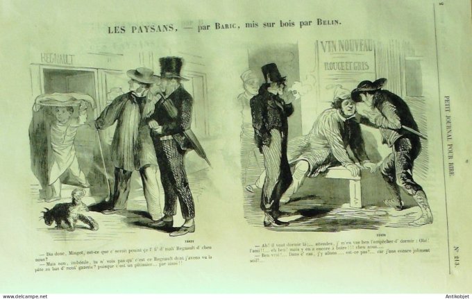 Petit journal pour Rire 1859 # 213 Apres la Mi-careme Grevin