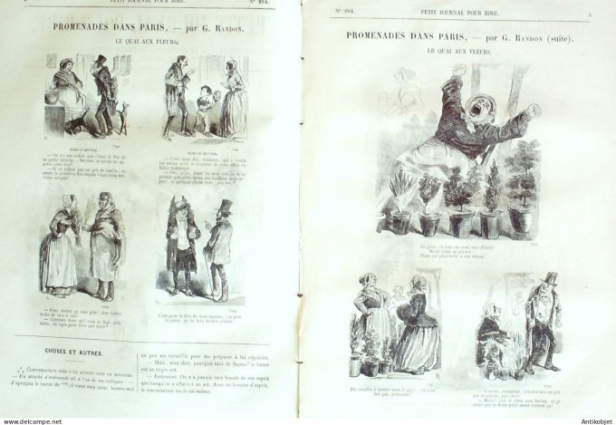 Petit journal pour Rire 1860 # 284 A la campegne Grevin