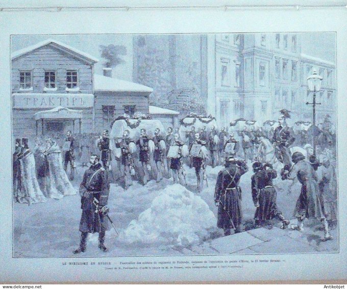 Le Monde illustré 1880 n°1198 Espagne Andalousie train-courrier attaqué Russie Nibilisme Loris-Melik