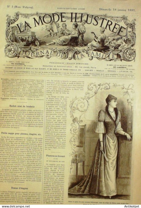 Journal + Patron Mode illustrée  1891 # 03 (with Pattern)