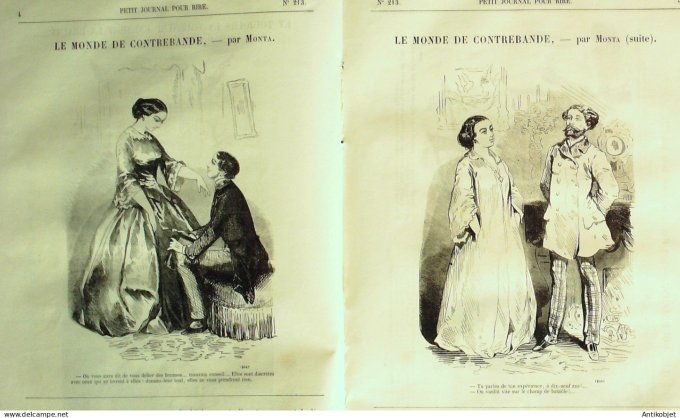 Petit journal pour Rire 1859 # 213 Apres la Mi-careme Grevin