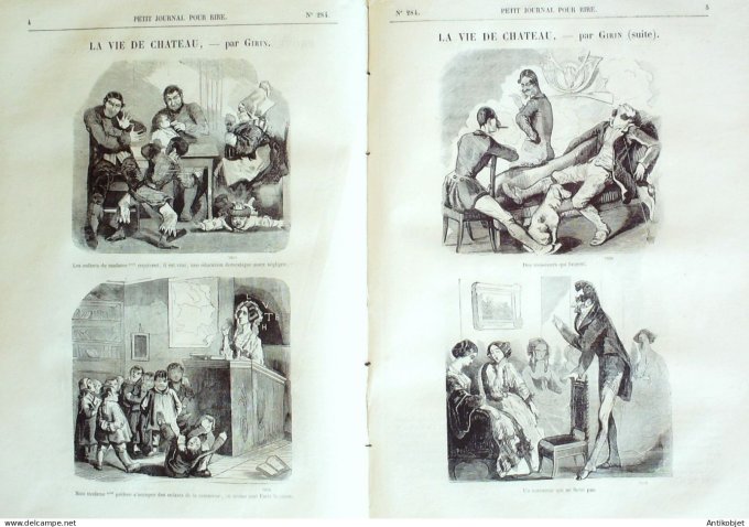 Petit journal pour Rire 1860 # 284 A la campegne Grevin