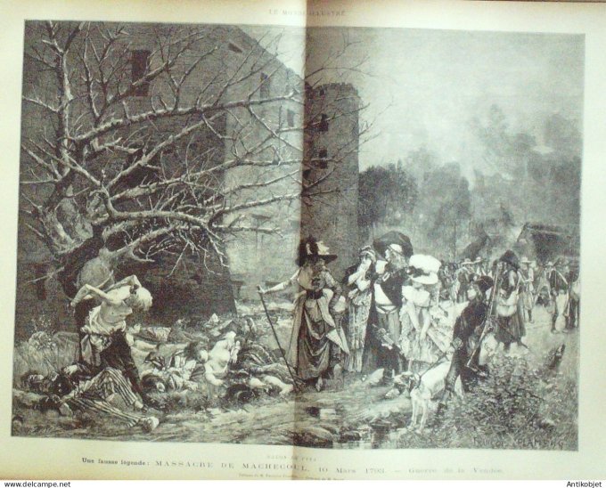 Le Monde illustré 1884 n°1432 Belfort (90) Thiers Bruxelles île St- Honorat (06) Egypte Abazdié