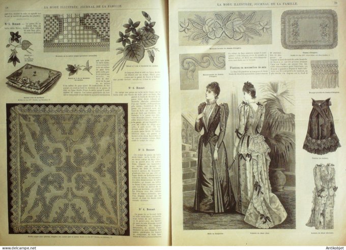 Journal + Patron Mode illustrée  1891 # 03 (with Pattern)