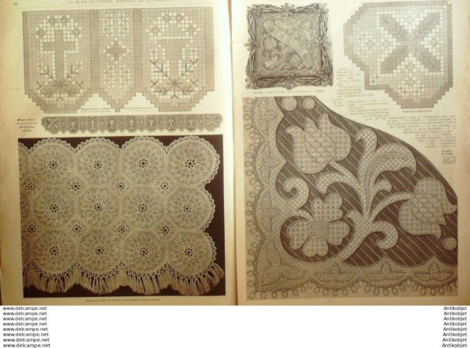 Journal + Patron Mode illustrée  1891 # 07 (with Pattern)