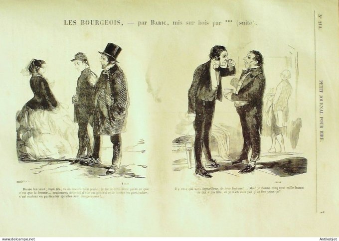 Petit journal pour Rire 1859 # 213 Apres la Mi-careme Grevin
