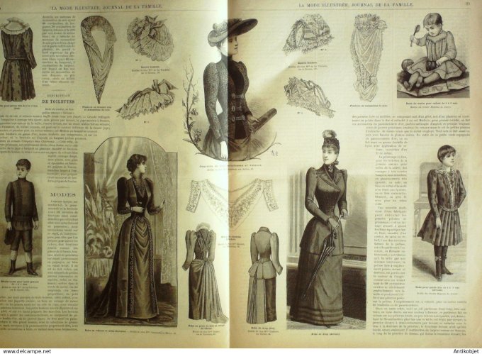 Journal + Patron Mode illustrée  1891 # 03 (with Pattern)