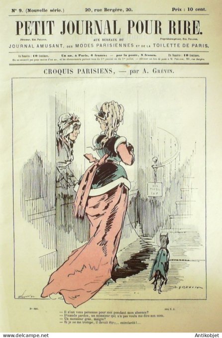 Petit journal pour Rire 1868 #    9 L'Esprit des betes Randon