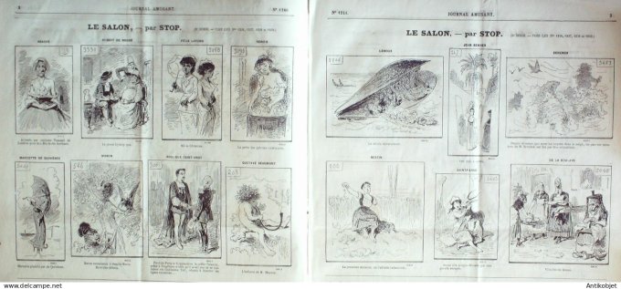 Le Journal Amusant 1880 # 124 Vaudeville nos Deputes en robe de chambre par Stop