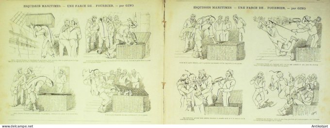 Soleil du Dimanche 1897 n° 5 Inde Bombay peste Moharum Niger ampli Suter