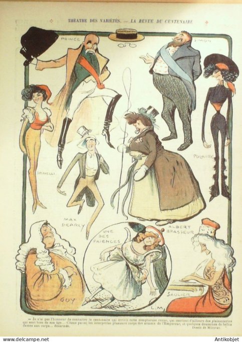 Le Rire 1907-03-16 # 215 Journal humoristique Ed.Originale volontaires de l'Impot