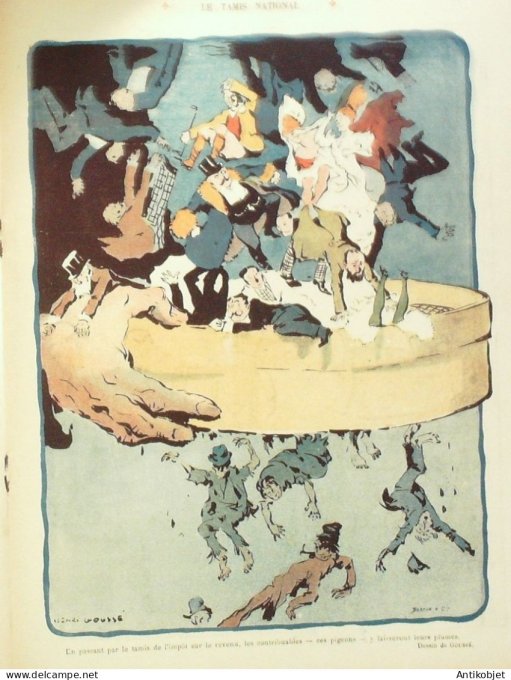 Le Rire 1907-03-16 # 215 Journal humoristique Ed.Originale volontaires de l'Impot