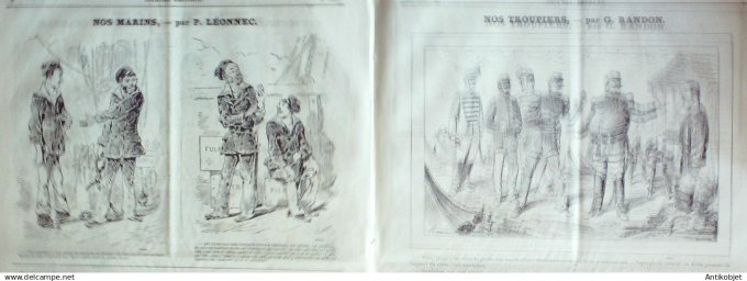 Le Journal Amusant 1880 # 124 Vaudeville nos Deputes en robe de chambre par Stop