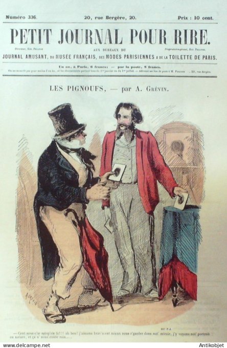 Petit journal pour Rire 1860 # 336 Actrices Damourette