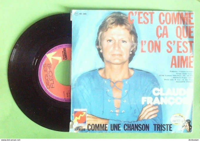 François Claude 45T SP C'est comme ça que l'on s'est aimé 1977