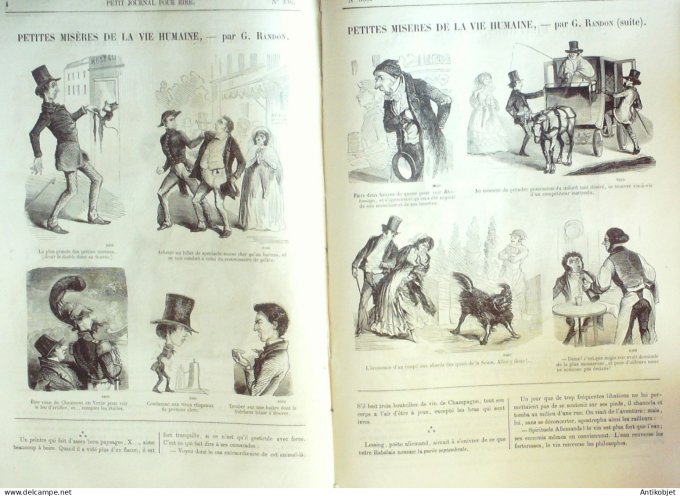 Petit journal pour Rire 1860 # 336 Actrices Damourette