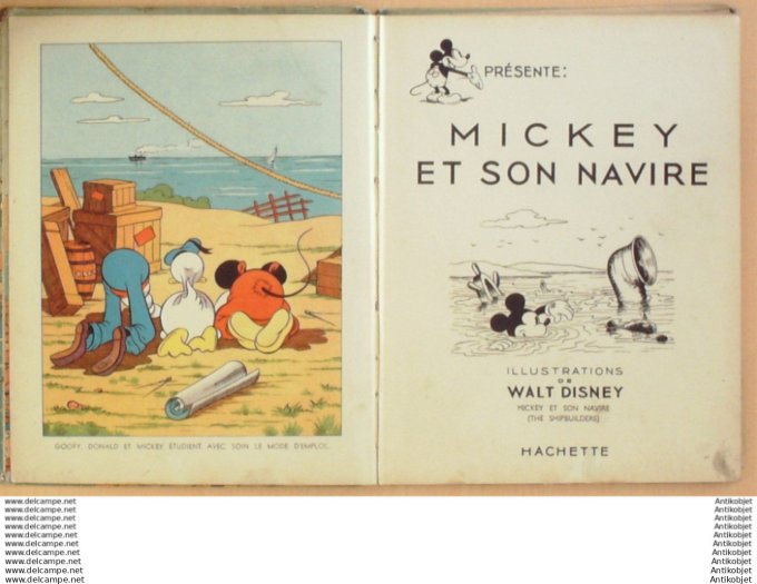 Walt Disney Mickey et son Navire Hachette Eo 1948